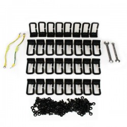 StarTech.com Armadio server rack 42U a giorno, 4 staffe e profondità regolabile - Imballaggio piatto con ruote orientabili,