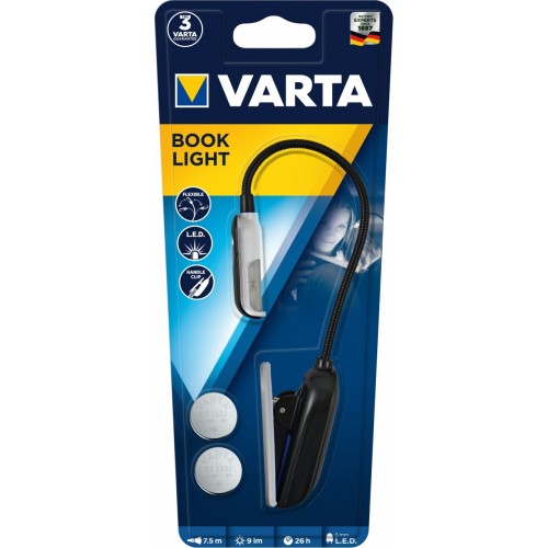 Varta Book Light Lampada da Lettura con Pinza 5...
