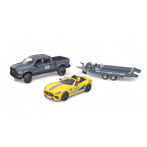 BRUDER Ram 2500 Power Wagon Con Roadster Racing...