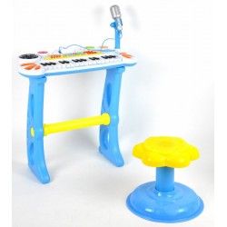 PIANOLA CON SGABELLO E MICROFONO CON ATTACCO CELLULARE