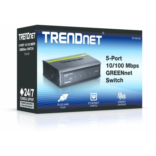Trendnet 5-Port 10/100Mbps Switch Non gestito