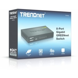 Trendnet GREENnet Non gestito Gigabit Ethernet (10/100/1000) Nero