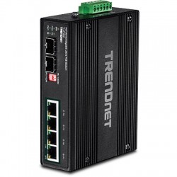Trendnet TI-UPG62 switch di rete Non gestito L2 Gigabit Ethernet (10/100/1000) Nero Supporto Power over Ethernet (PoE)