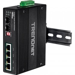 Trendnet TI-UPG62 switch di rete Non gestito L2 Gigabit Ethernet (10/100/1000) Nero Supporto Power over Ethernet (PoE)