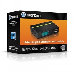 Trendnet TPE-TG80G switch di rete Nero Supporto Power over Ethernet (PoE)