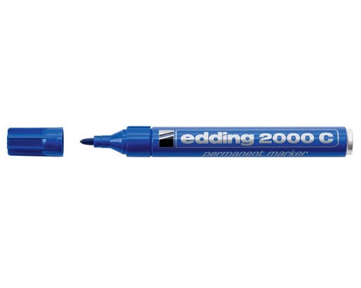 Edding 4-2000C 003 marcatore permanente Blu Punta smussata 10 pezzo(i)
