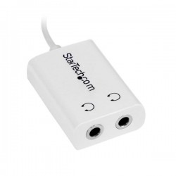 StarTech.com Adattatore Sdoppiatore Cuffie 3.5mm - Cavo splitter per Jack da 3.5mm Maschio a 2 Femmine
