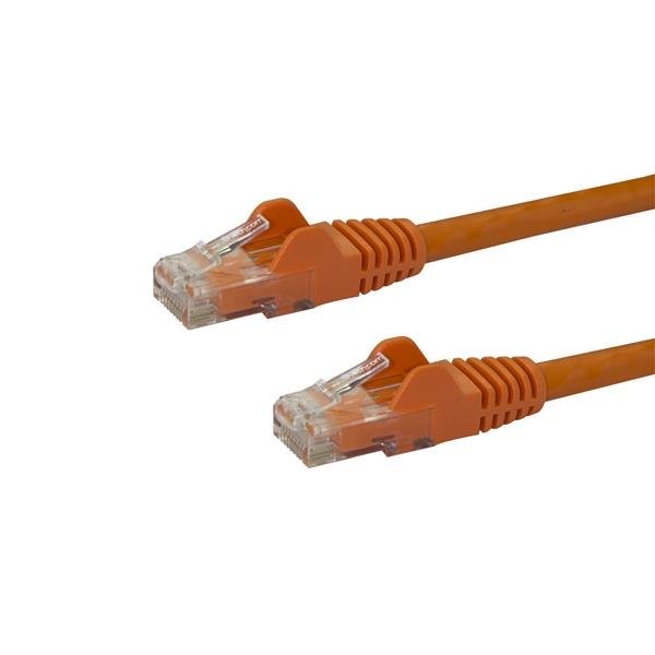 StarTech.com Cavo di rete Cat 6 - Cavo Patch Ethernet Gigabit arancione antigroviglio da 2...