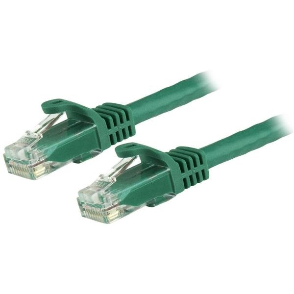 StarTech.com Cavo di rete CAT 6 - Cavo Patch Ethernet RJ45 UTP verde da 50 cm antigrovigli...