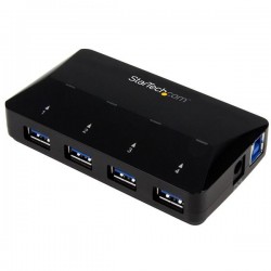 StarTech.com Hub USB 3.0 a 4 Porte con Porta di Ricarica Dedicata - 1 Porta x 2,4 Amp