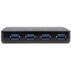 StarTech.com Hub USB 3.0 a 4 Porte con Porta di Ricarica Dedicata - 1 Porta x 2,4 Amp
