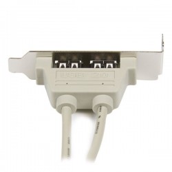StarTech.com Adattatore piastra slot basso profilo 2 porte USB A femmina