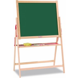 Eichhorn 100002578 - Lavagna in Legno con Cavalletto, 35x56x87 cm