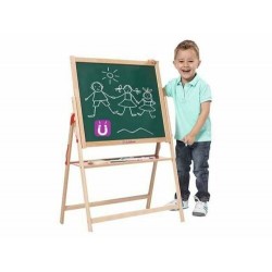 Eichhorn 100002578 - Lavagna in Legno con Cavalletto, 35x56x87 cm