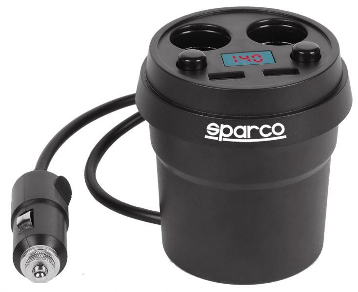 SPARCO CUP CHARGER 2 PRESE 12/24V 2 USB 3.1A