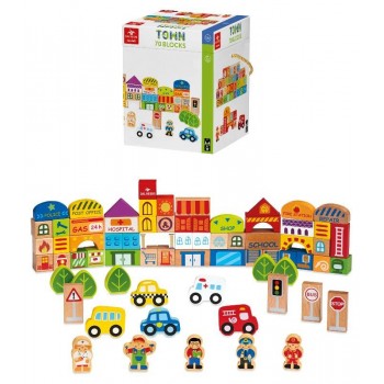 BLOCKS TOWN 70 PCS