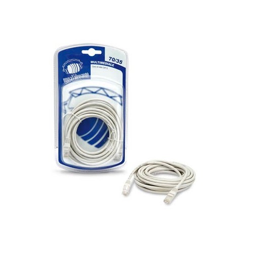 nuovaVideosuono 70/35 cavo di rete 5 m Cat5 Bianco