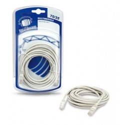 nuovaVideosuono 70/35 cavo di rete 5 m Cat5 Bianco