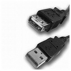 nuovaVideosuono USB 3m M-F cavo USB 2.0 USB A Nero