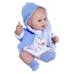 BEBE 33 CM CON VESTITO AZZURRO