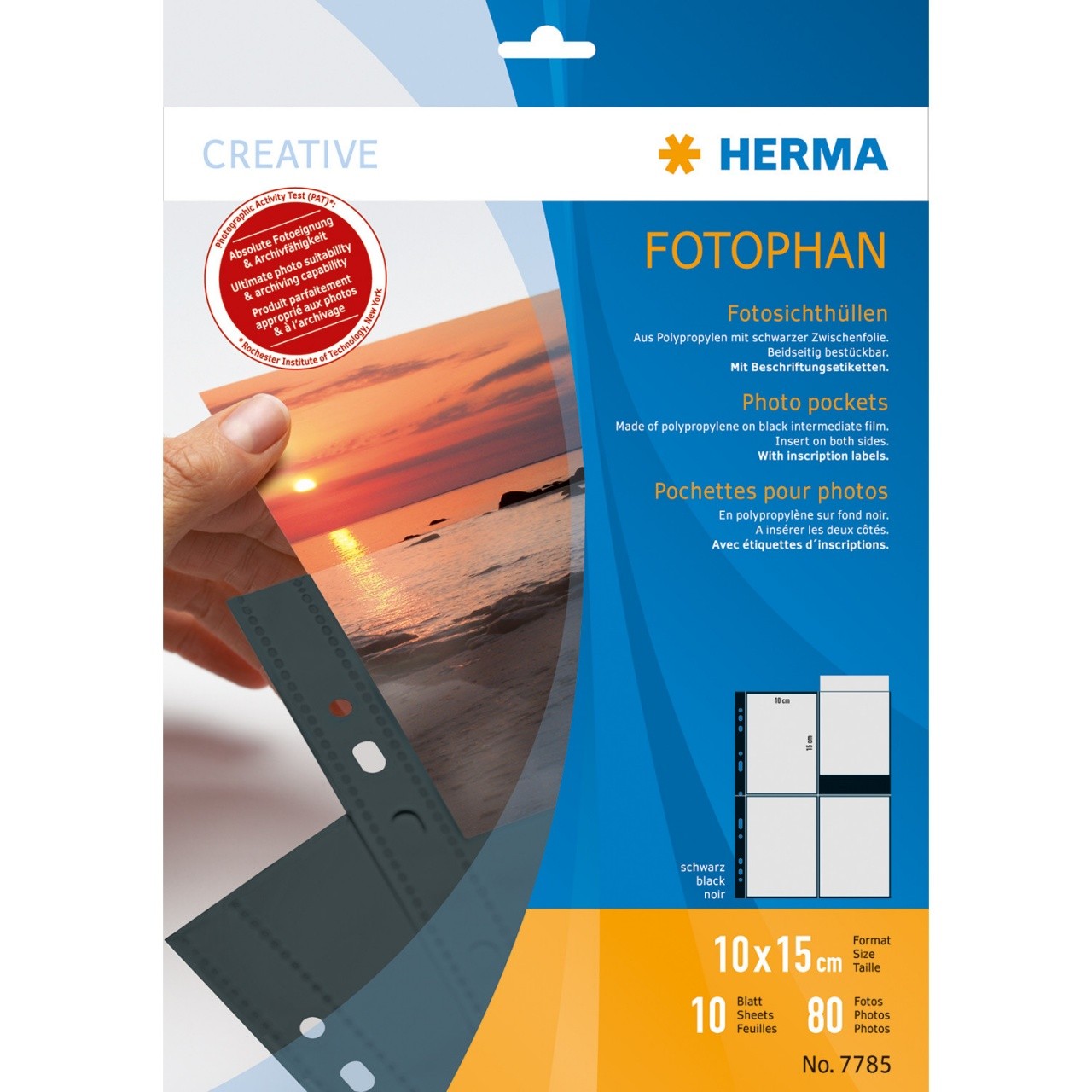 HERMA 7785 foglio di protezione 100 x 150 mm Polipropilene (PP) 10 pezzo(i)