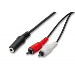 nuovaVideosuono 2/00 cavo audio 1,5 m 3.5mm 2 x RCA Nero, Rosso, Bianco