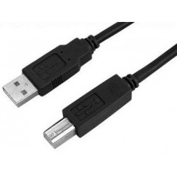 nuovaVideosuono USB A-USB B, 1.5m M-M cavo USB 1,5 m 2.0 Nero