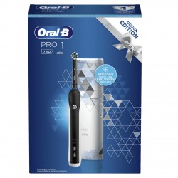 Oral-B PRO 1 - 750 Adulto Spazzolino rotante-oscillante Nero, Bianco