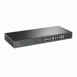 TP-LINK TL-SG1218MP switch di rete Fast Ethernet (10/100) Nero Supporto Power over Ethernet (PoE)