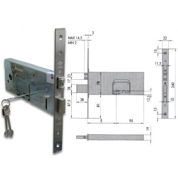 CISA 57360- 90 SERRATURA RULLO