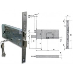 CISA 57360- 90 SERRATURA RULLO