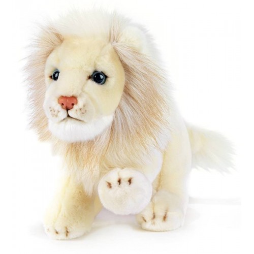 ASLY WHITE LIOON BLUE EYES 21 CM.