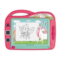 Clementoni Unicorns lavagna da disegno magnetica per bambini