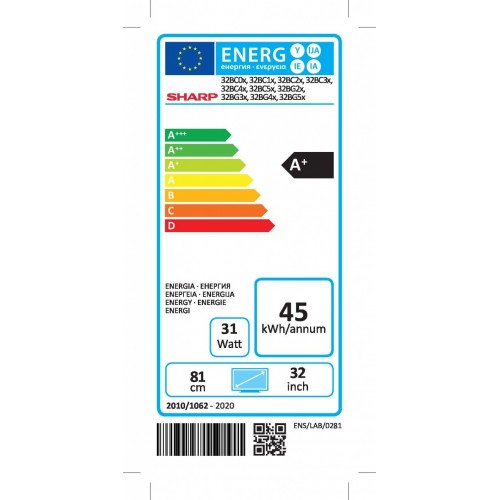 Sharp Aquos 32BC2E 81,3 cm (32") HD Smart TV Wi-Fi