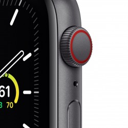 Apple Watch SE GPS + Cellular, 44mm in alluminio grigio siderale con cinturino Sport Carbone