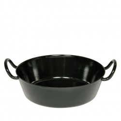 RIESS PADELLA PER FRIGGERE SMALTO NERO 30 CM