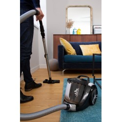 Rowenta RO4873EA Compact Power Cyclonic XXL - Aspirapolvere a Traino, Senza Sacco, Design Compatto, Cavo XXL, 75 dB