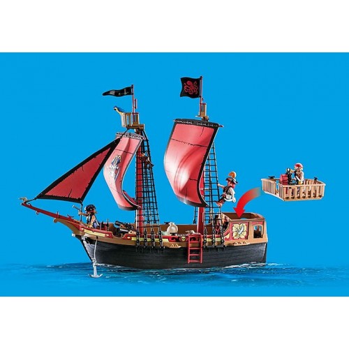 Playmobil Pirates 70411 - Galeone dei Pirati