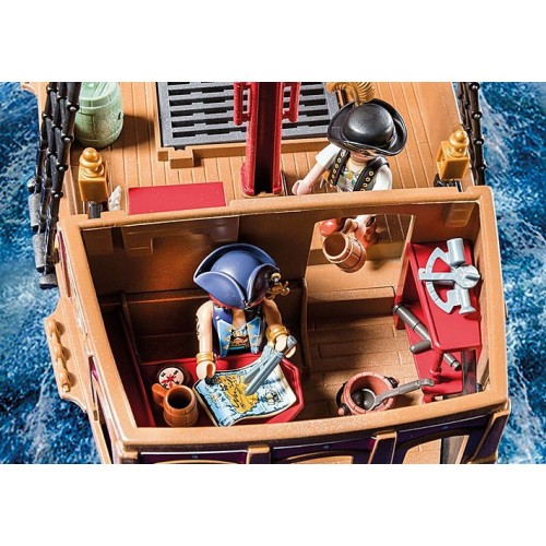Playmobil Pirates 70411 - Galeone dei Pirati