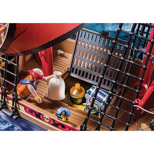 Playmobil Pirates 70411 - Galeone dei Pirati