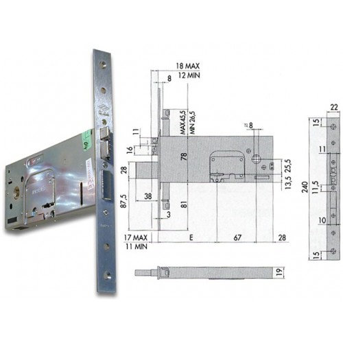 CISA 17357-100 SERRATURA ELETTRICA