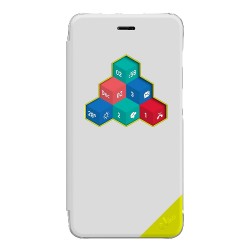 Wiko WiCUBE custodia per cellulare Custodia a libro Bianco