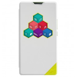 Wiko WiCUBE ROBBY custodia per cellulare Custodia a libro Bianco