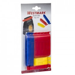 Westmark 041953 - Clips Chiudi-Sacchetto, Plastica, 10 Pezzi, Colori Assortiti