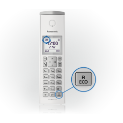 PANAS TEL.CORDLESS KX-TGK212JTW WHITE DECT GAP design DUO, display 1.5" vivavoce, rubrica 50 nume