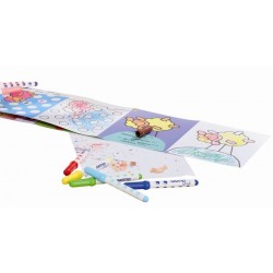 FILA Giotto Bebe' Peluche - Contiene 12 Superpennarelli Giotto Be-Be' E Il Libro Be-Be' Da Colorare - Lavabile In Lavatrice