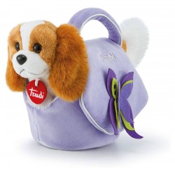 Cagnolino borsetta lilla farfalla XS