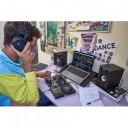 Hercules DJLearning Kit Nero Mixer con controllo DVS (Digital Vinyl System)