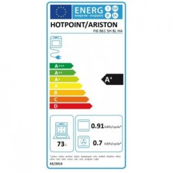 Hotpoint FI6 861 SH BL HA - Forno da Incasso Autopulente, 73 Litri, A+