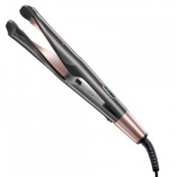Remington S6606 Curl & Straight Confidence - Piastra 2-in-1 a Spirale, 5 Temperature, Lamine in Ceramica